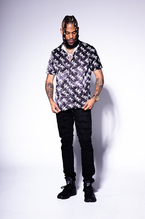 ASPHALT SATIN SHIRT