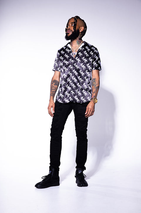 ASPHALT SATIN SHIRT