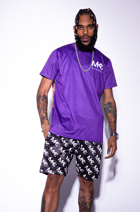 ASPHALT SATIN SHORTS