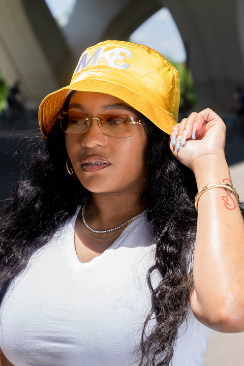 Lemon Zest Satin Bucket Hat