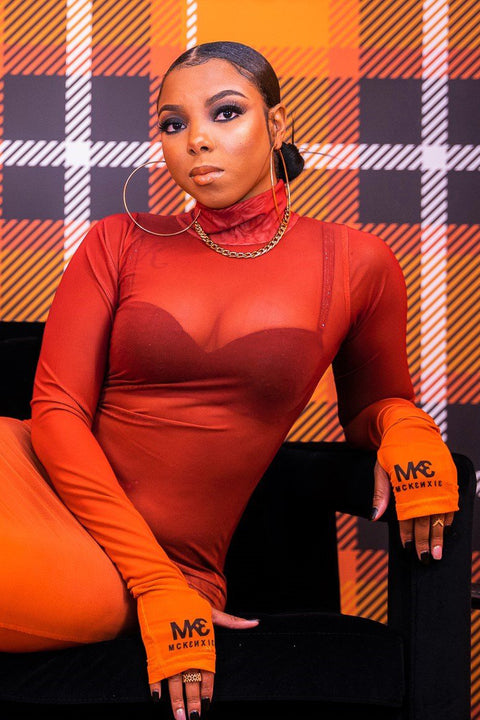 Tangerine Dreams Sheer Dress